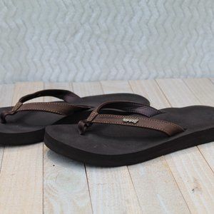 Reef Luna Women's Flip Flops, NWOT, Faux Leather